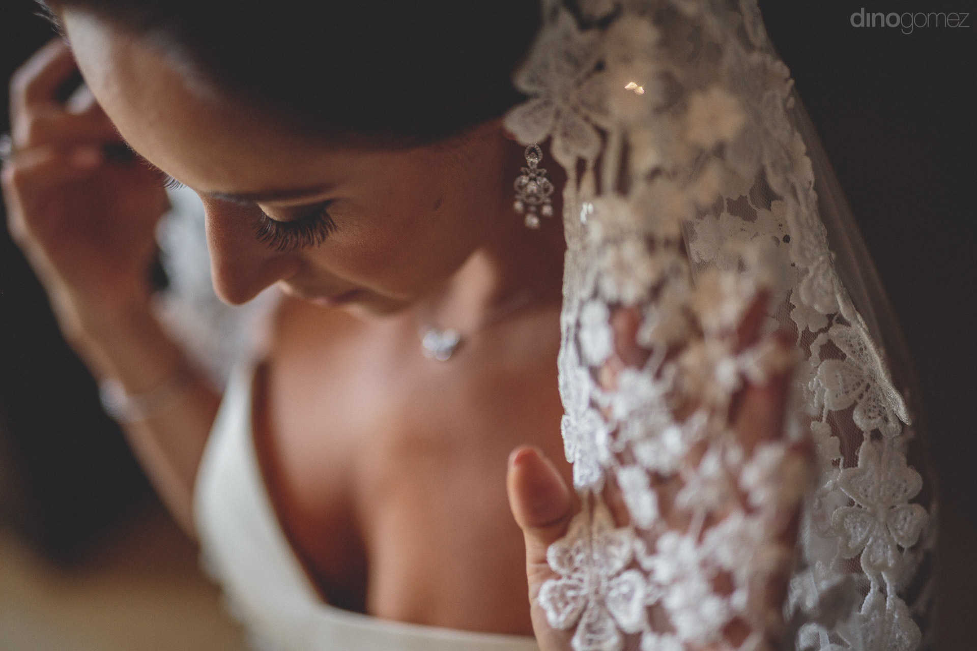 Destination wedding — couple in a cinematic landscape at golden hour