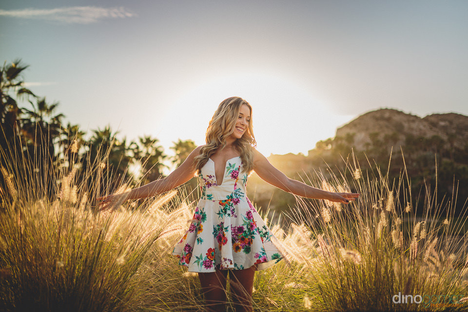 Personal brand portrait at golden hour in Los Cabos